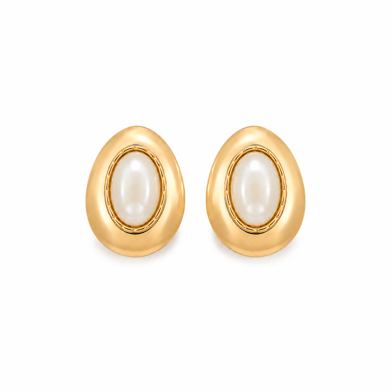 Brinco Oval Pérola