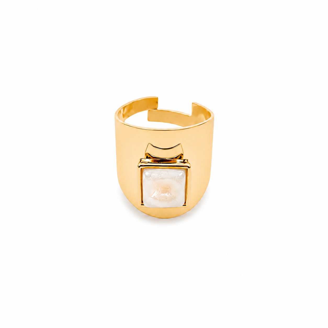 Anel Vivi Oval Perolado