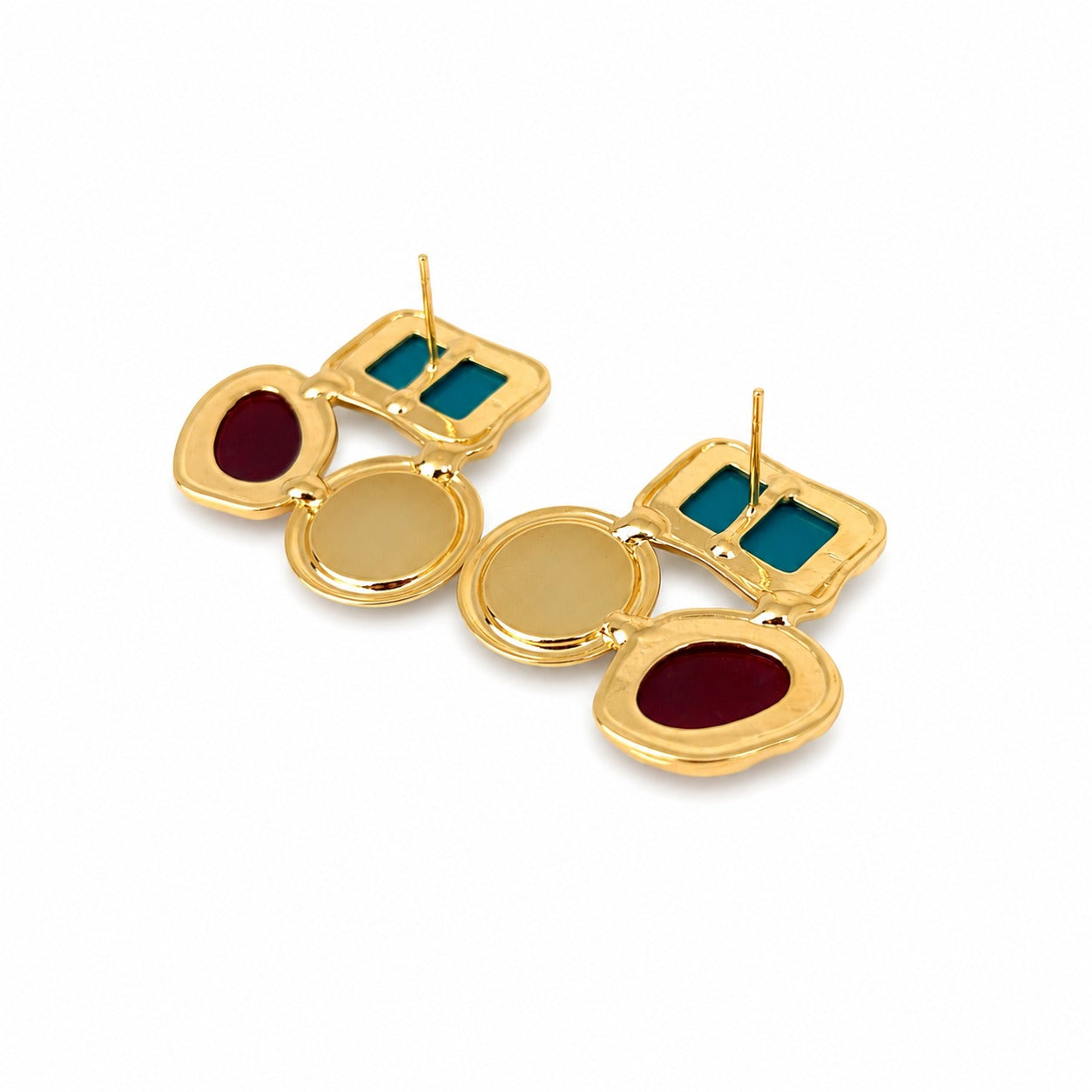 Brinco Cris Trio Marsala Marinho