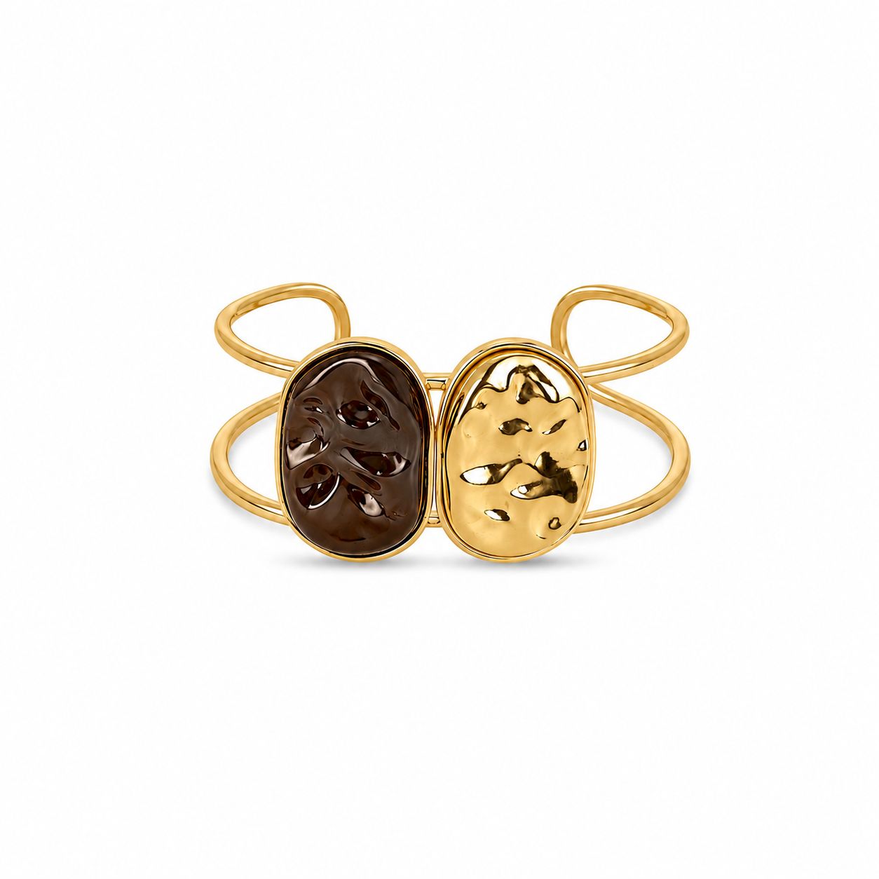BRACELETE BOSS CAFE BANHO OURO UNICO