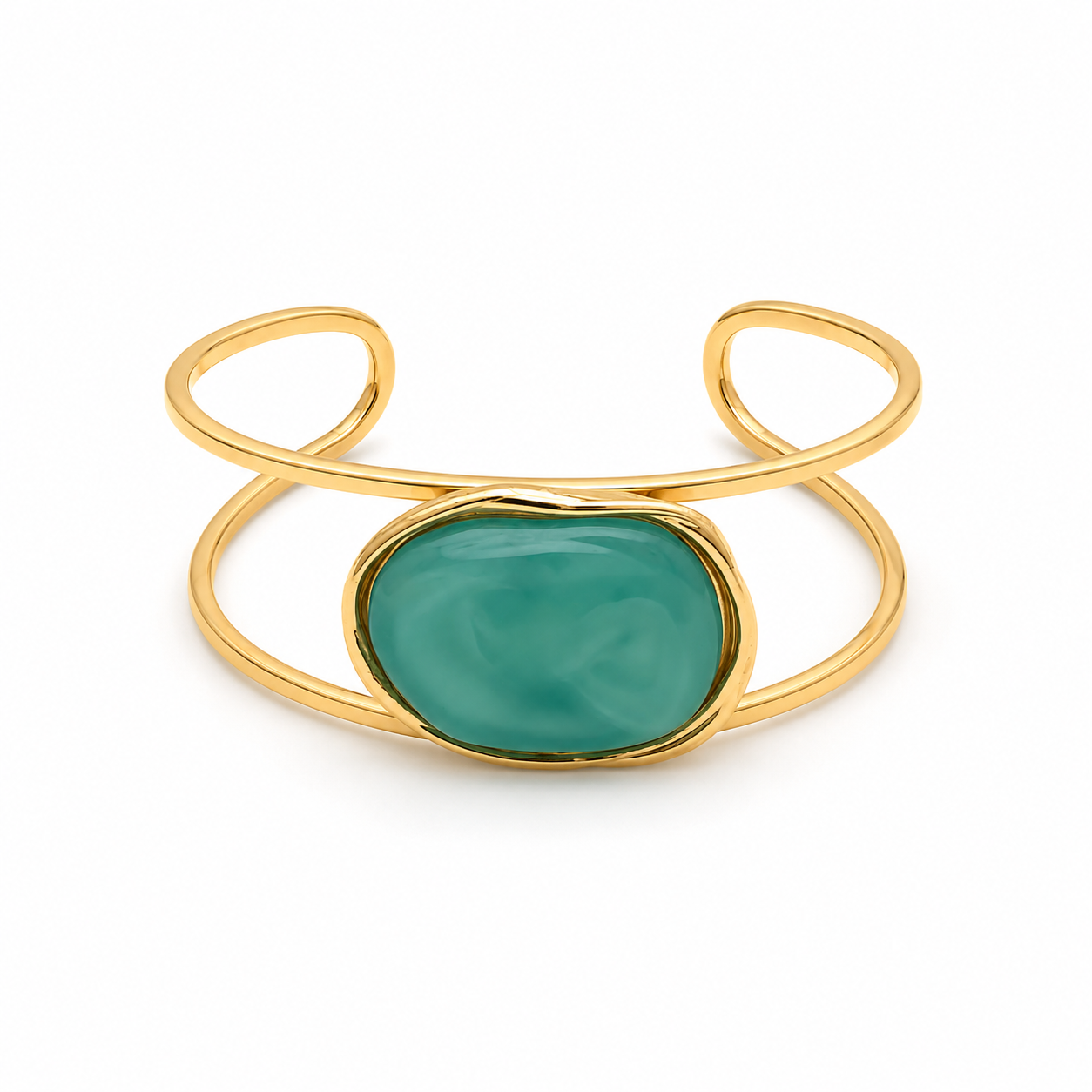 Bracelete Fabi Turquesa Oval