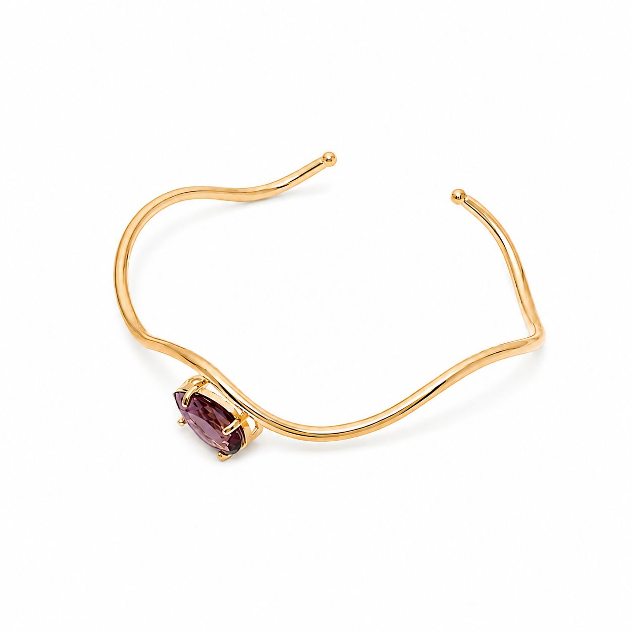 Bracelete Gotinha Ametista Onda