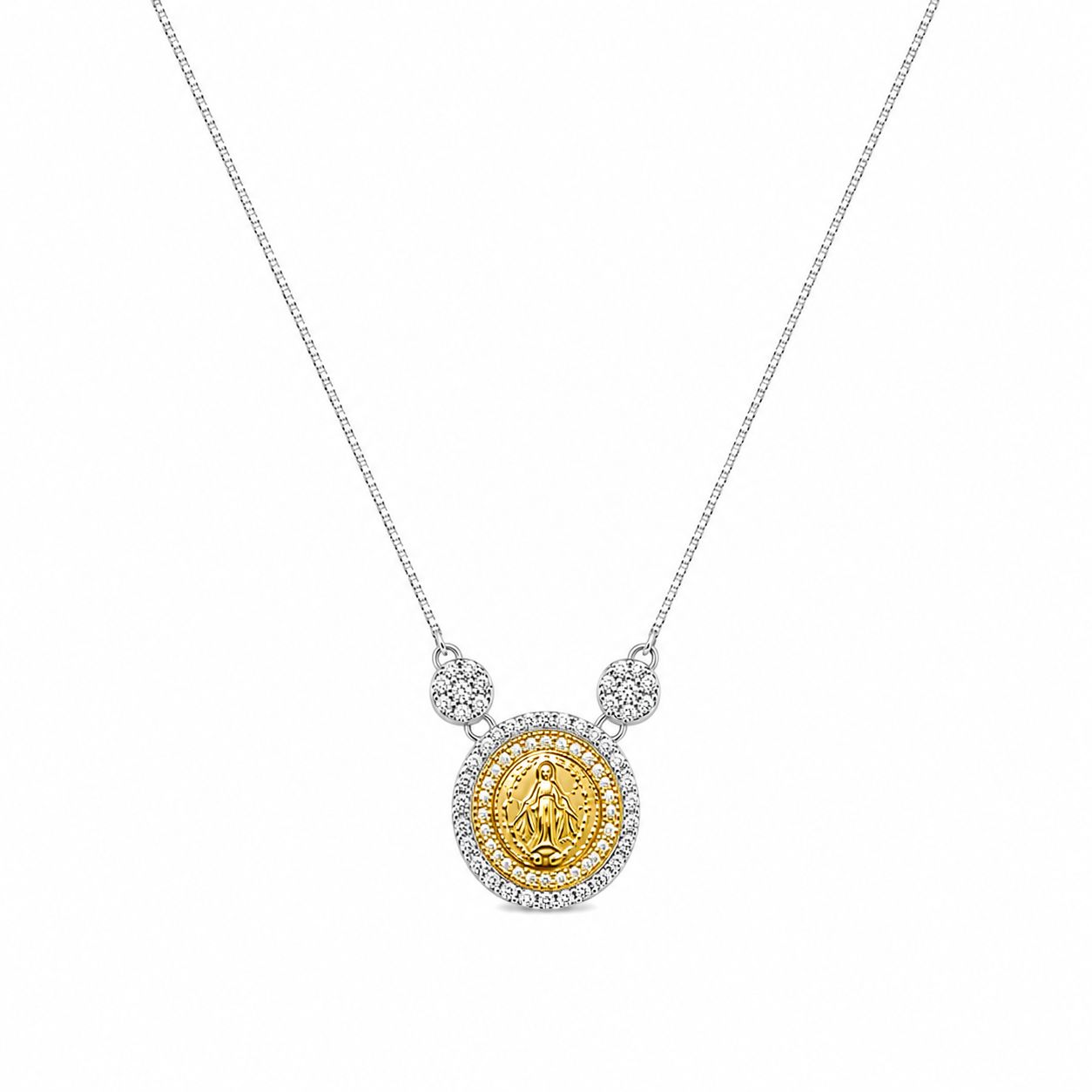 COLAR MINI MEDALHA MILAGROSA MIX BANHOS