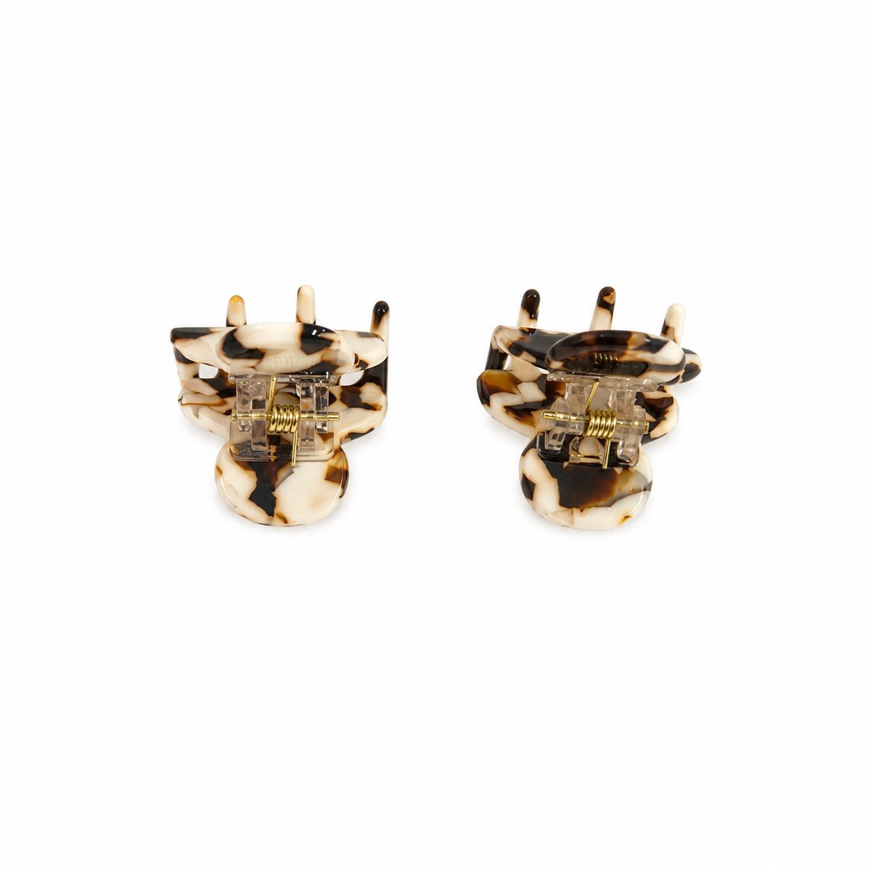 PRESILHA DUPLA MINI ACETATO BEGE