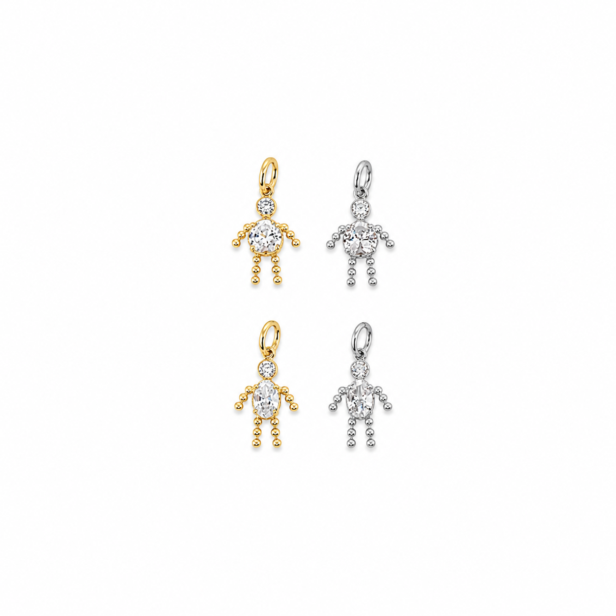 PINGENTE FILHO CRISTAL BOLINHAS