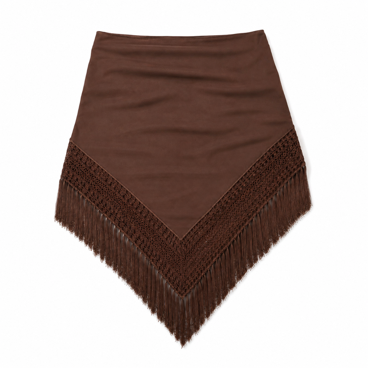 LENCO FRANJAS MACRAME MARROM