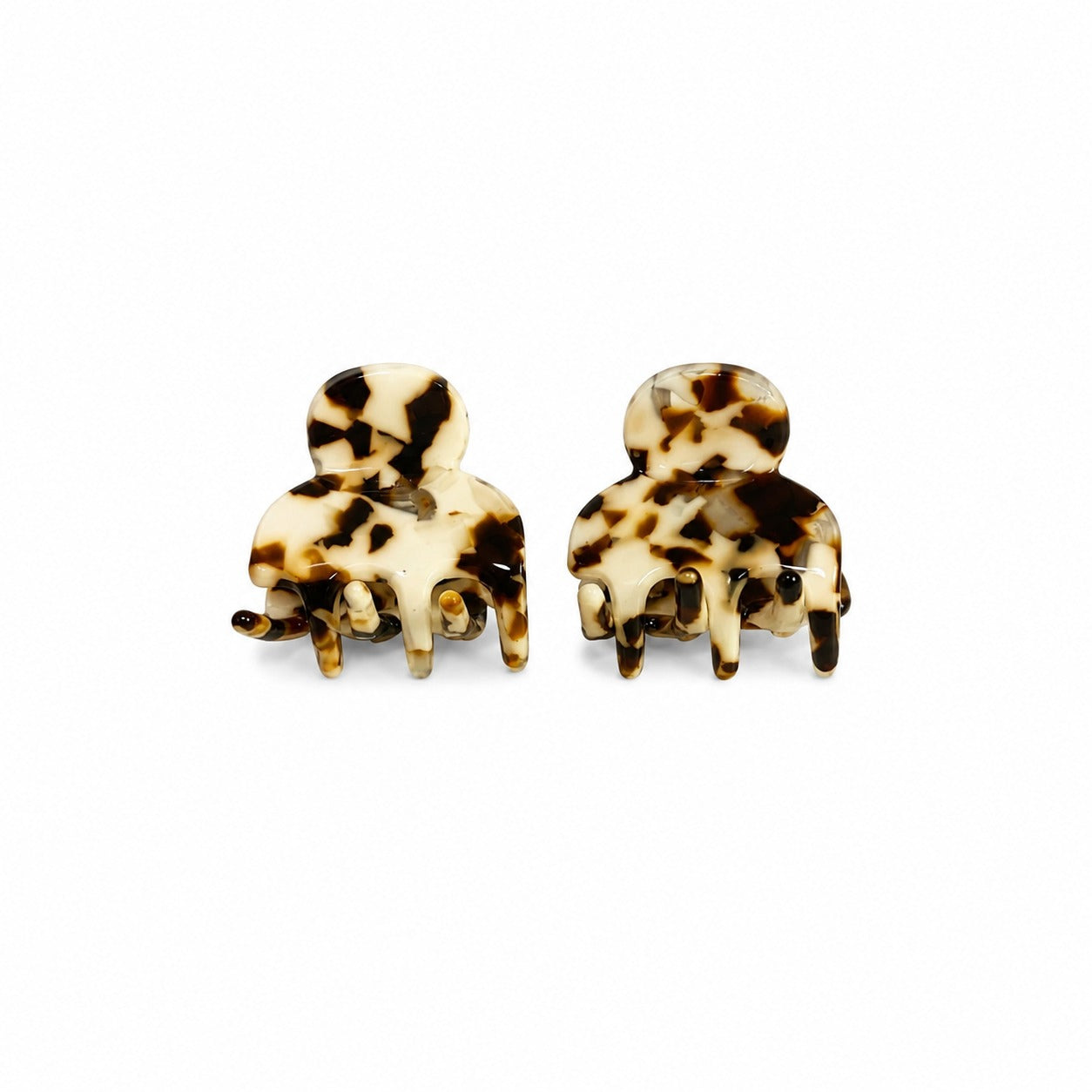 PRESILHA DUPLA MINI ACETATO BEGE