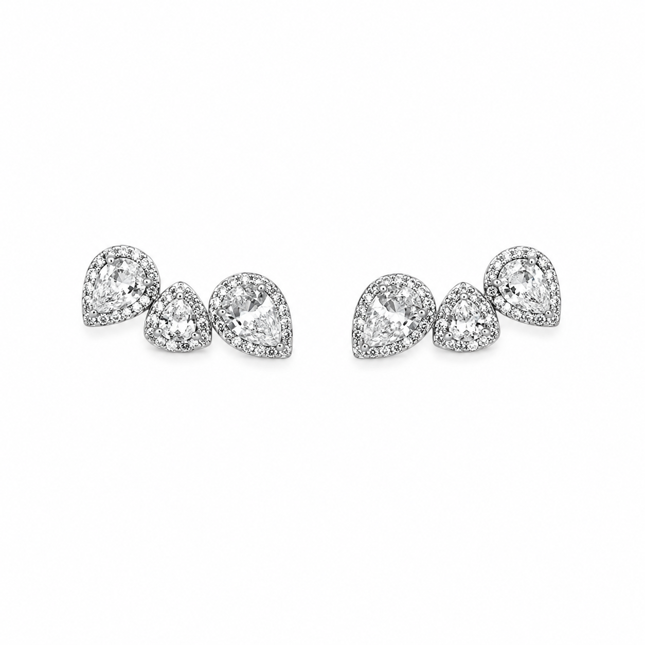 Earcuff Gotas Cristal