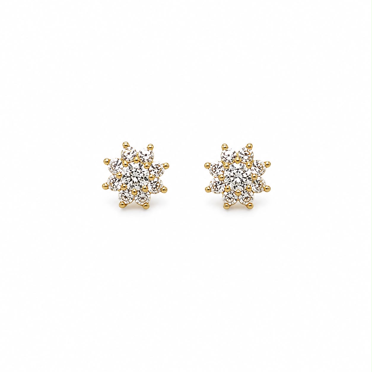 Brinco Flor Cristal