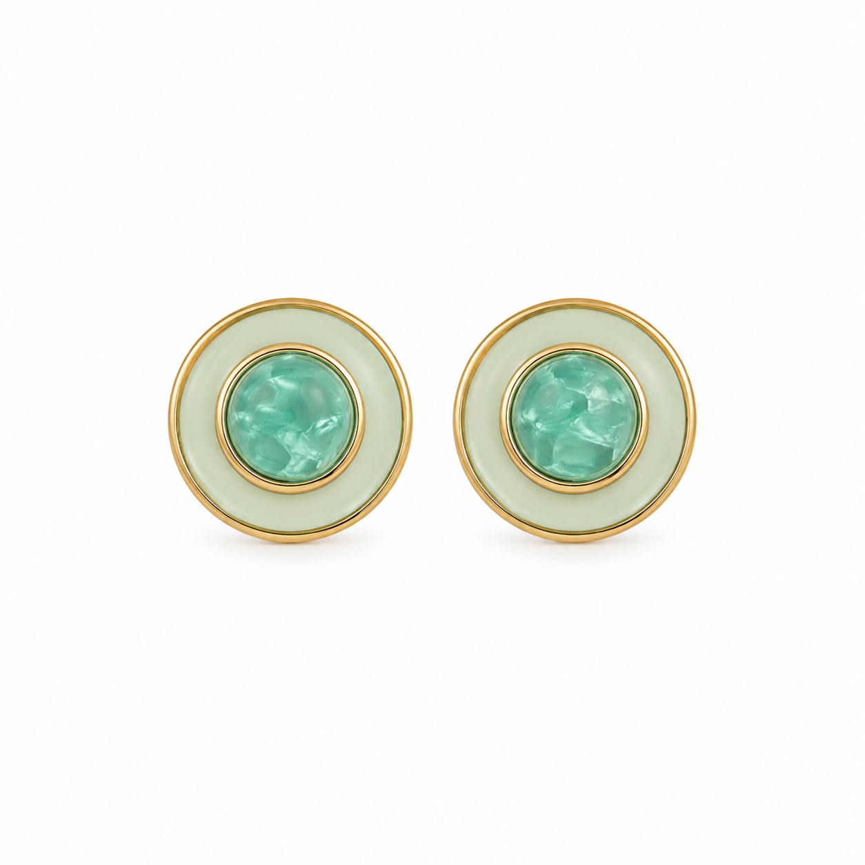 Brinco Fabi Turquesa Verde Menta