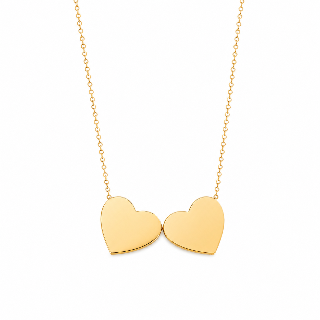 Colar Personalizado Dois Corações