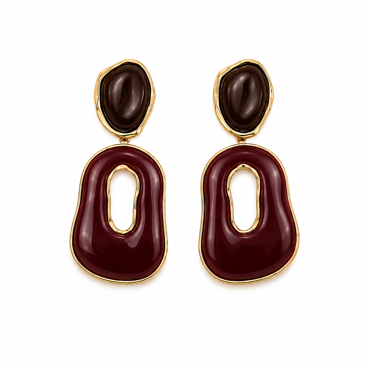 BRINCO BOSS MARSALA / CAFE BANHO OURO UNICO